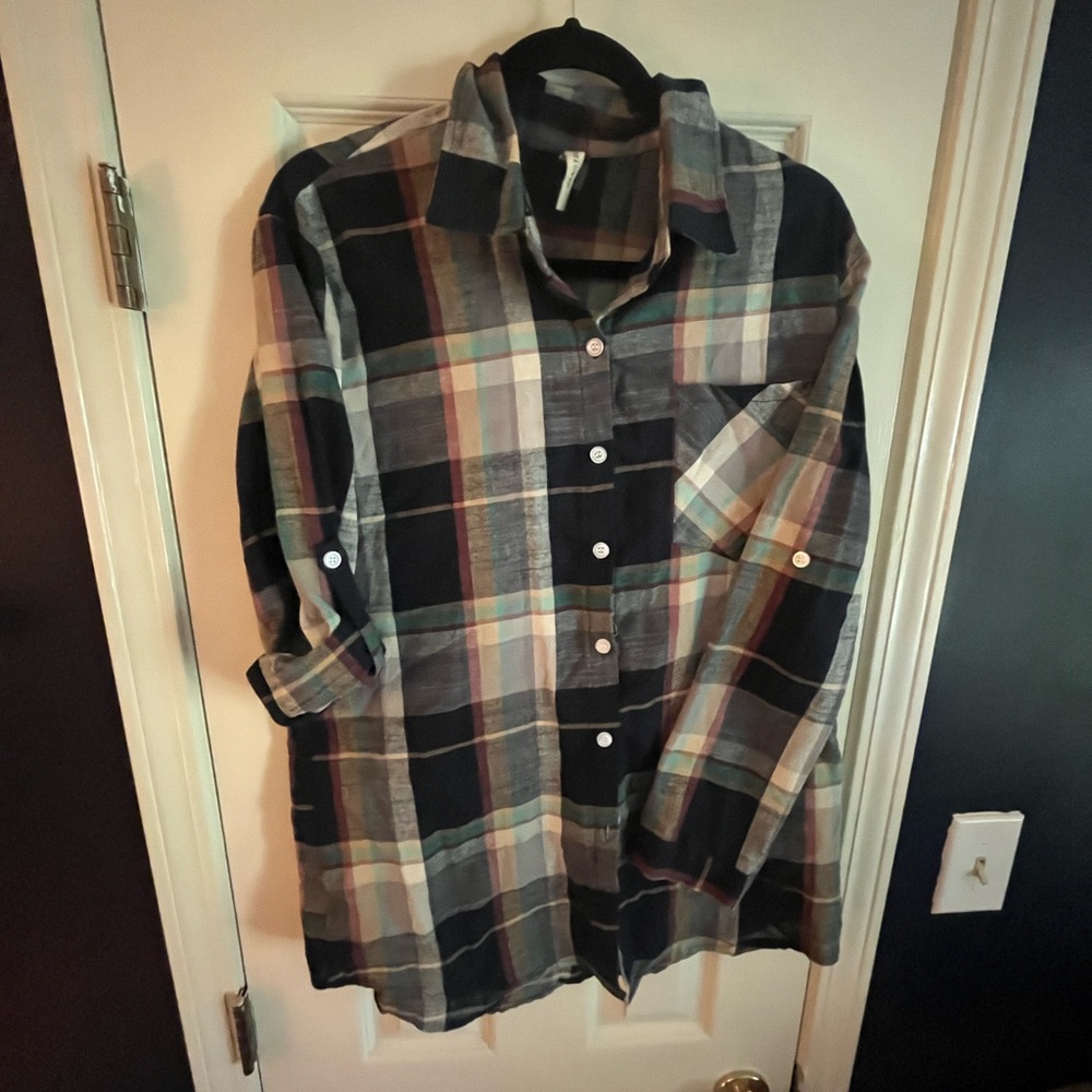 My Beloved Plaid Button Down Shirt